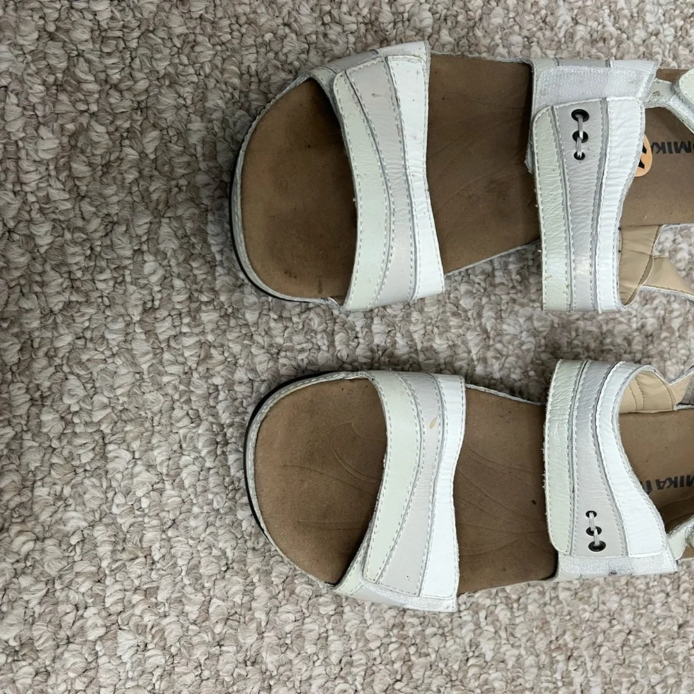 Romika Fidschi Two Strap Sandals White Women’s Size 11 - Picture 2 of 7